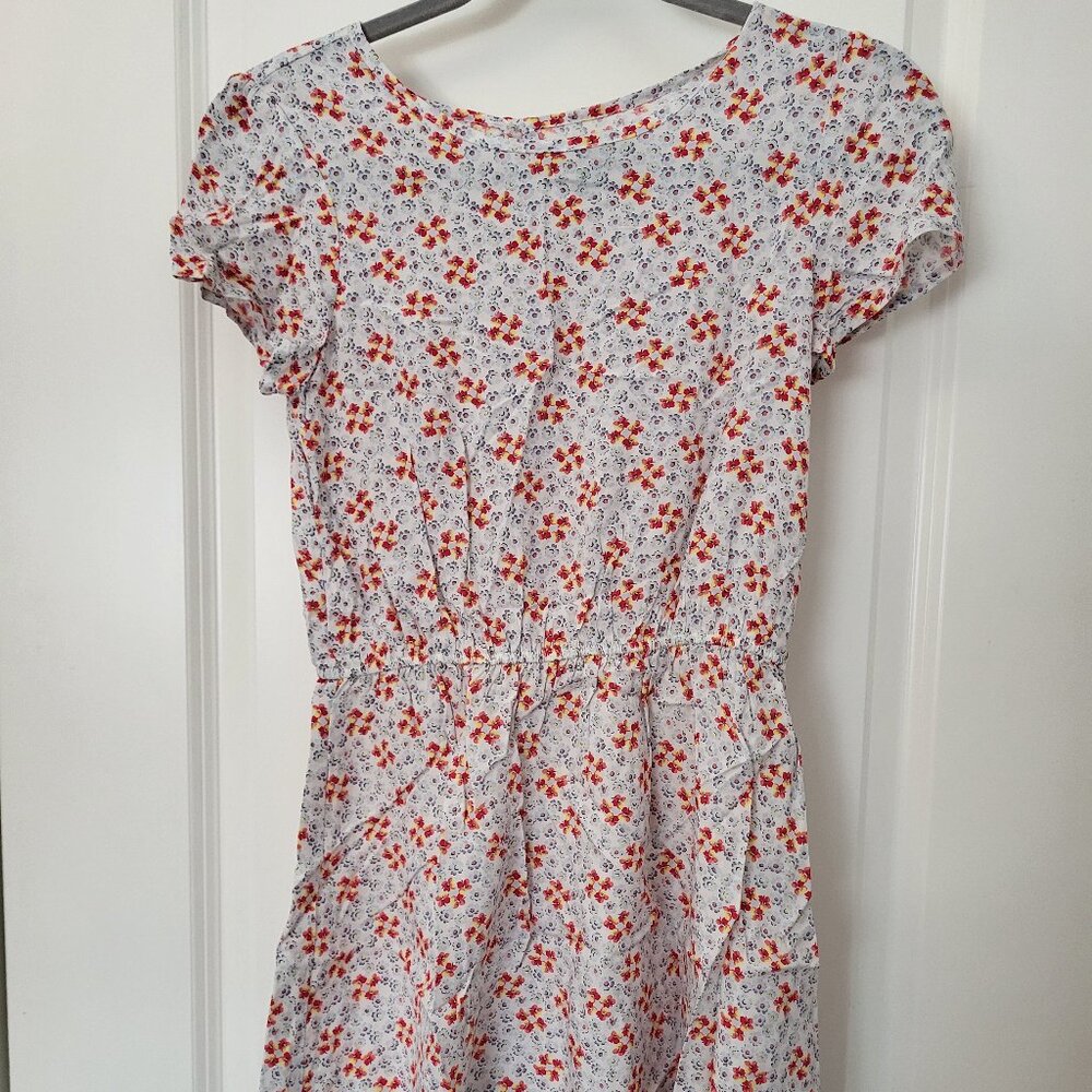 GapKids Girls Spring/Summer Floral Print Short Slleve Dress Size XL